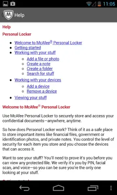 Personal Locker android App screenshot 8